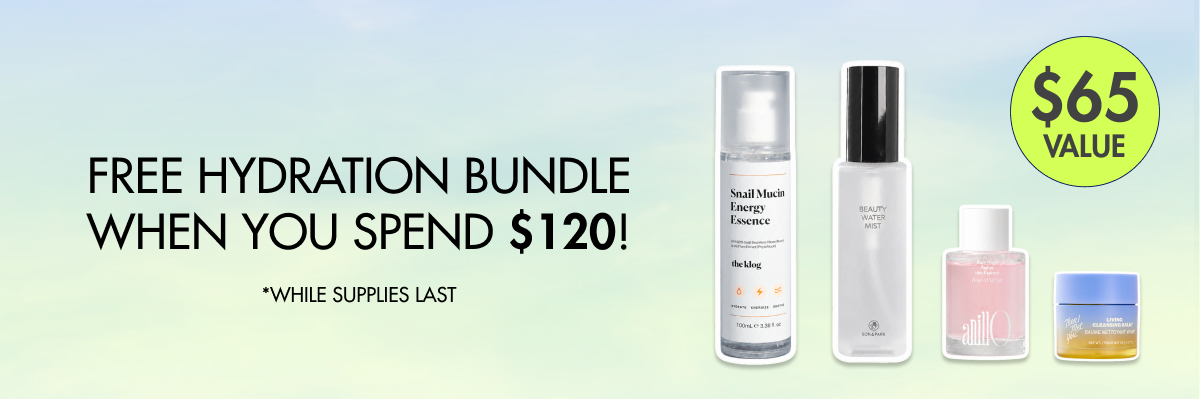 Free Hydration Bundle when you spend $120 ($70 Value)