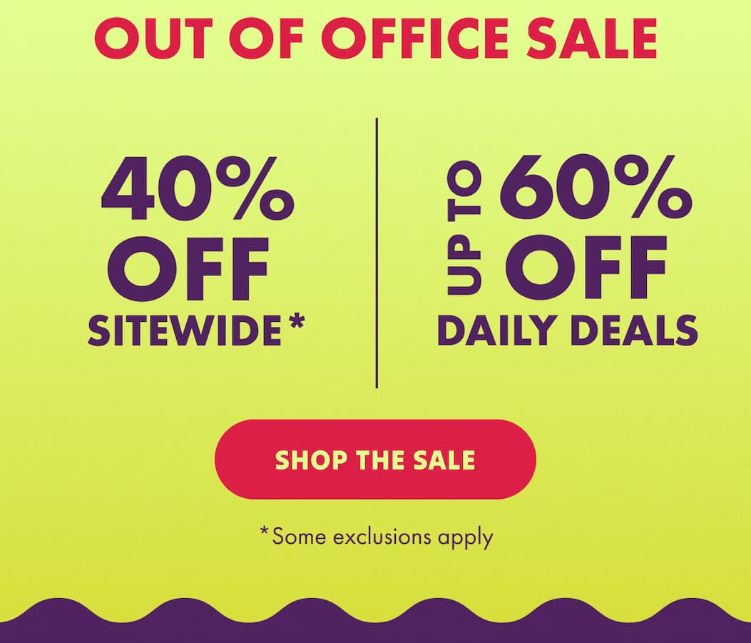  Today only 50-60% off deals