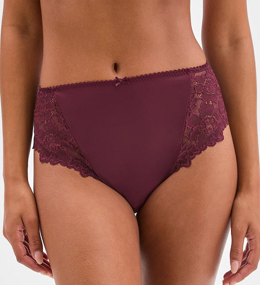 High cut lace briefs