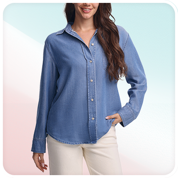 Frye Women's Lyocell Button Up Shirt