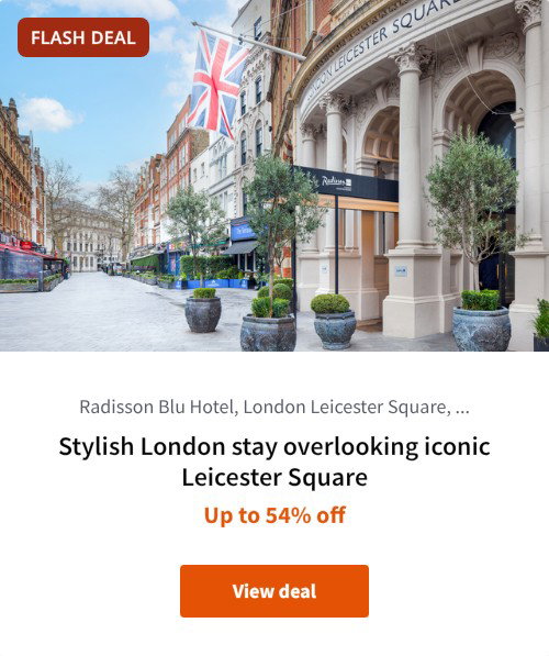 Stylish London stay overlooking iconic Leicester Square