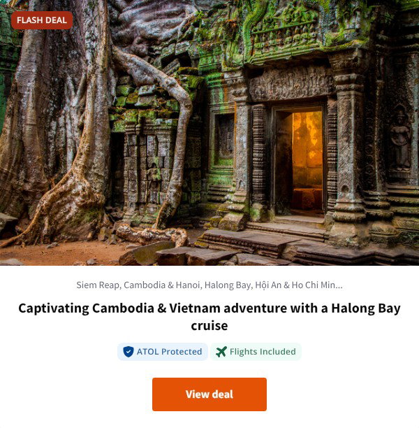 Captivating Cambodia & Vietnam adventure with a Halong Bay cruise