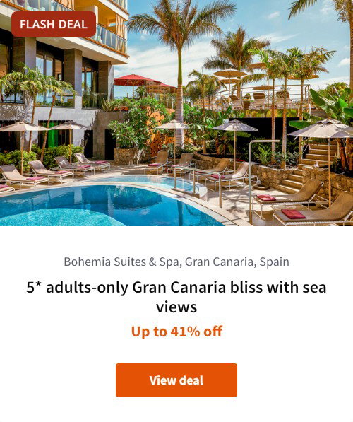 5* adults-only Gran Canaria bliss with sea views
