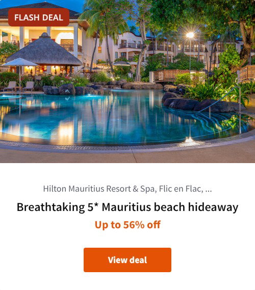 Breathtaking 5* Mauritius beach hideaway
