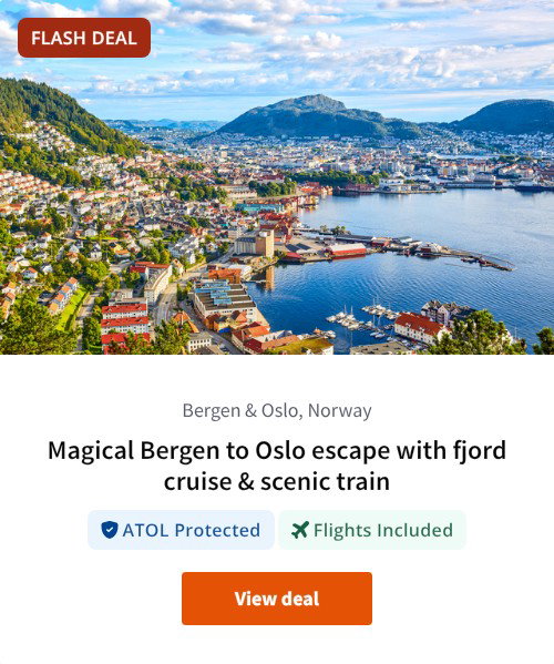 Magical Bergen to Oslo escape with fjord cruise &amp; scenic train
