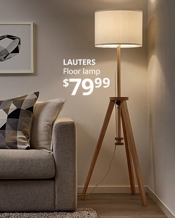 The LAUTERS ash floor lamp