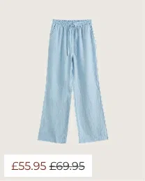 Tide Flow Wide Leg Linen Trousers