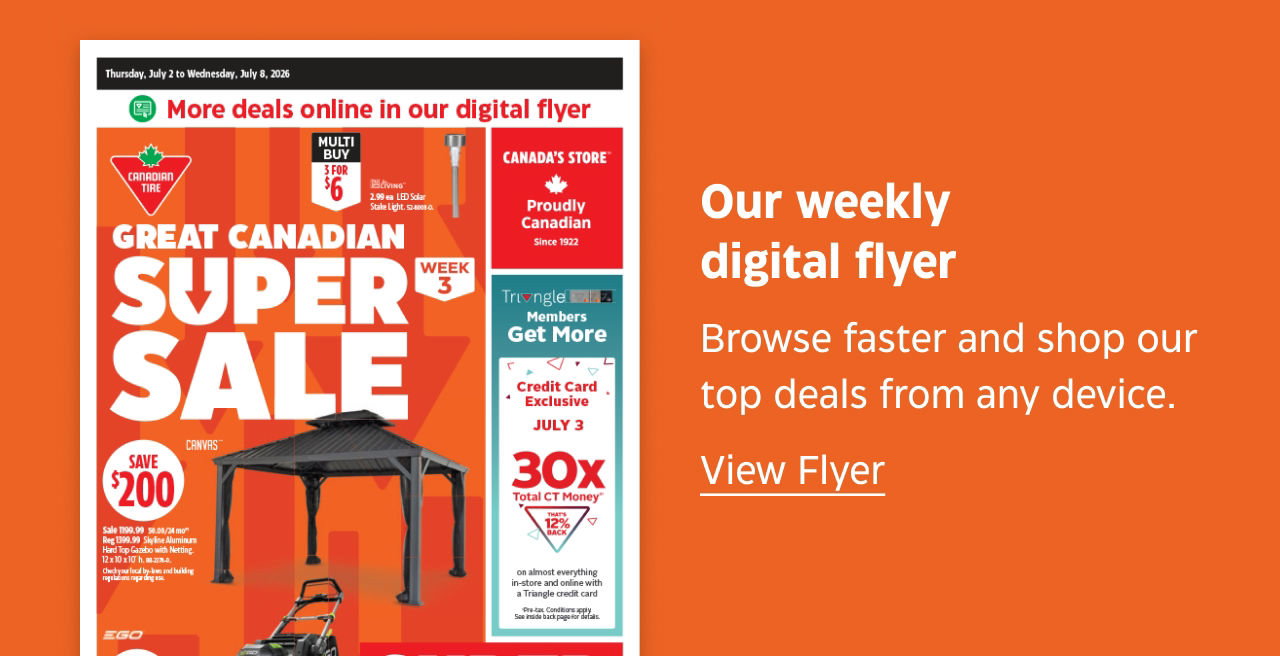 Our weekly digital flyer. Browse faster and shop our top deals from any device.