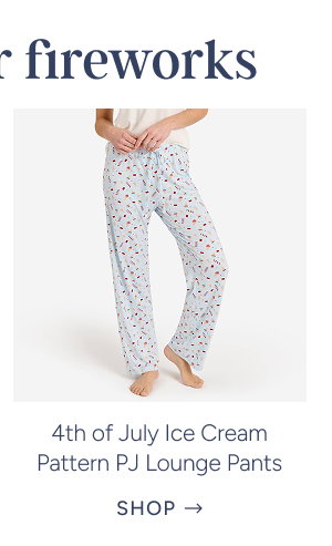 4th of July Ice Cream Pattern PJ Lounge Pants