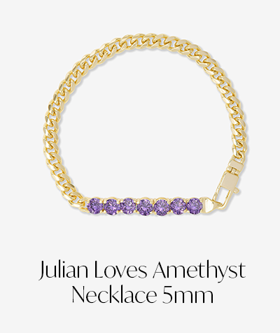 Julian Loves Amethyst Bracelet 5mm