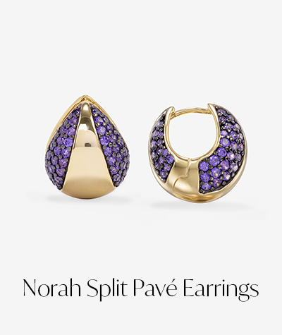 Norah Split Pavé Earrings