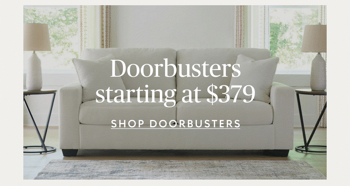 Doorbusters starting at $379