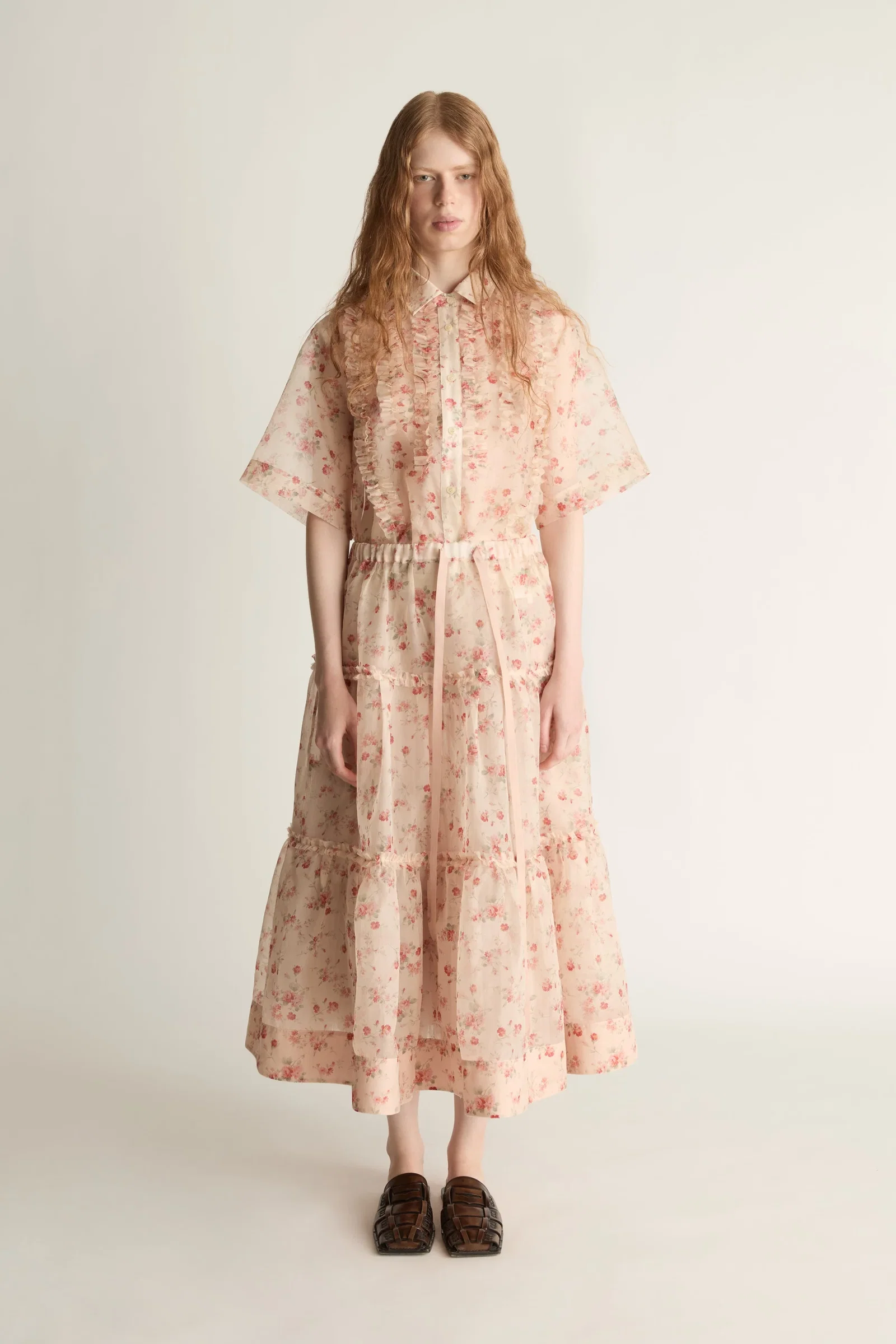 Image of Emily Organza Tiered Skirt