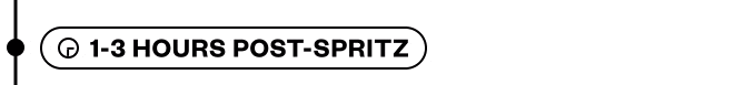 1-3 Hours Post-Spritz