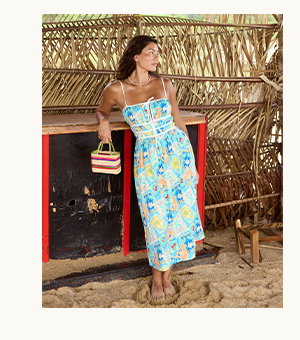 Palm Grove Midi Dress