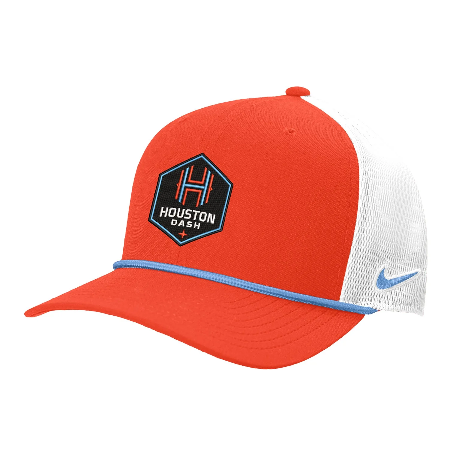 Image of Unisex Houston Dash Nike Orange Rope Trucker Hat