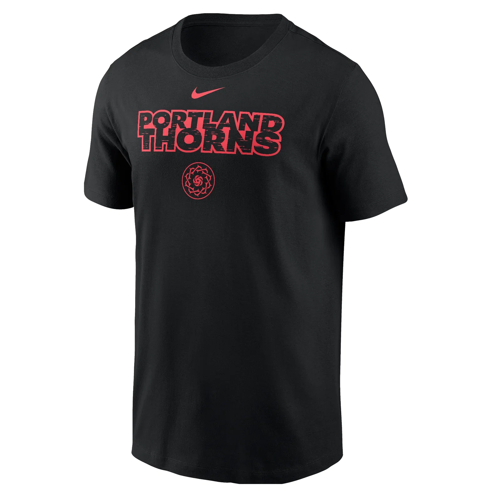Image of Unisex Portland Thorns Nike Black 2025 Core Cotton Tee