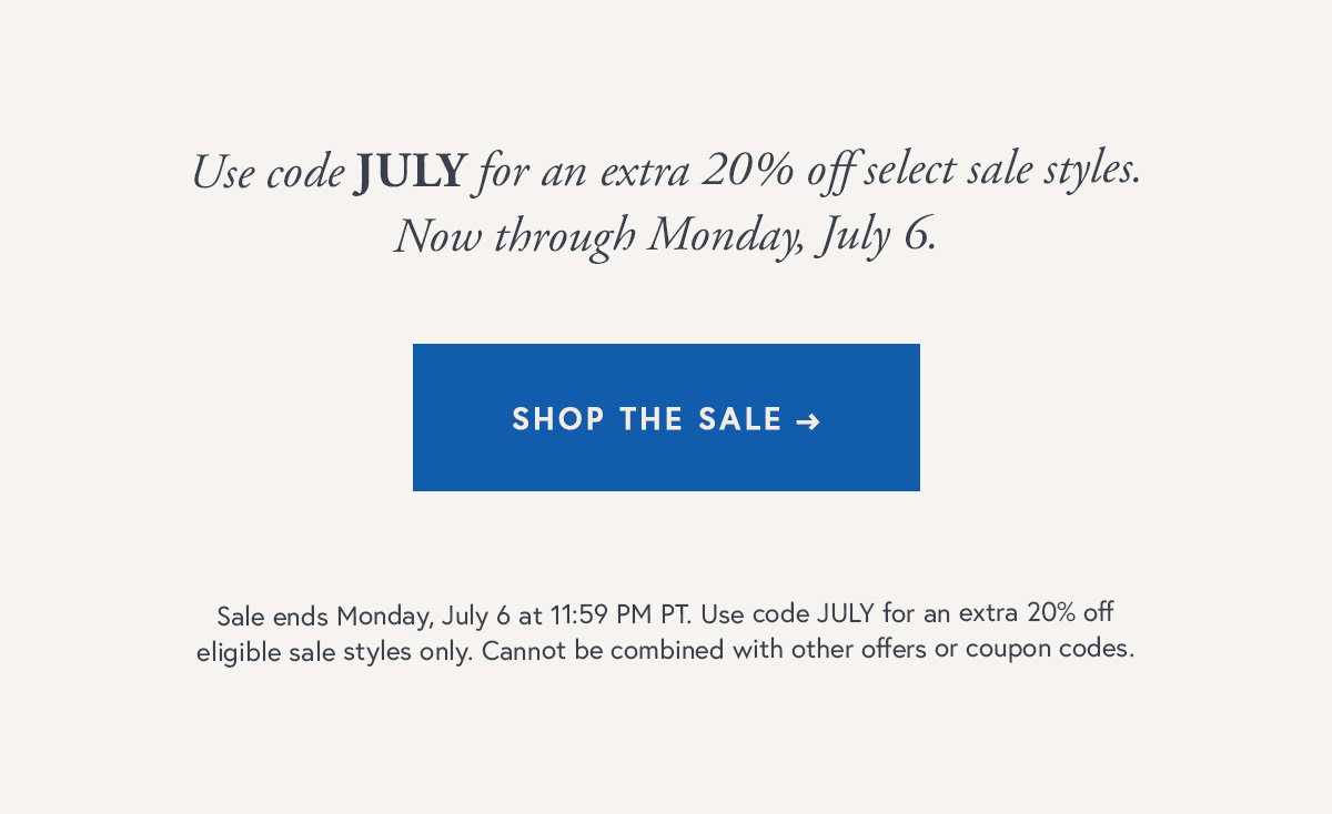 Code: JULY