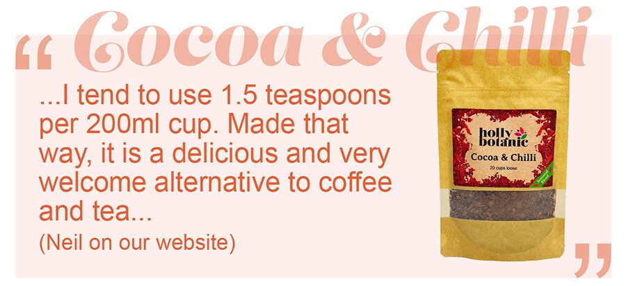 Cocoa & Chilli Tisane review by Neil on our website