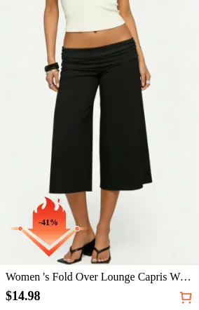 Women s Fold Over Lounge Capris...