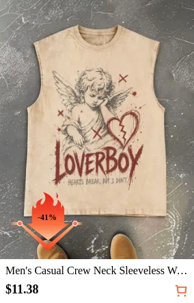 Men s Casual Crew Neck Sleeveless...