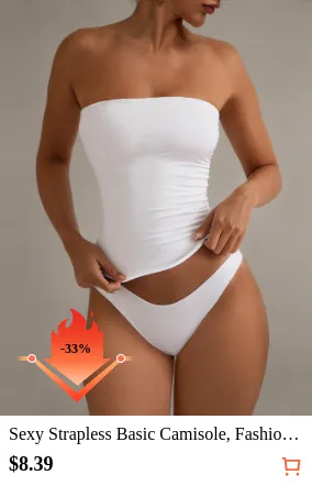 Sexy Strapless Basic Camisole...