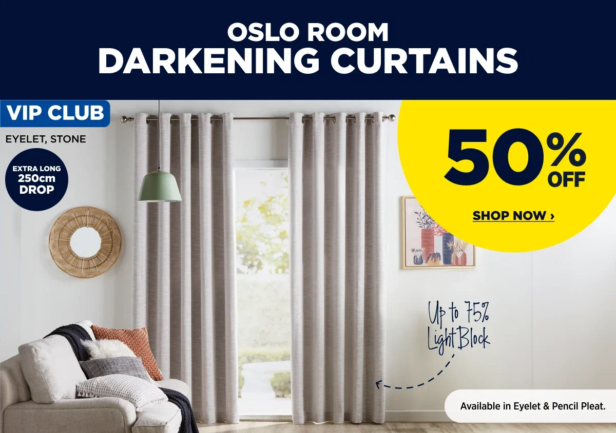 Oslo Room Darkening Curtains