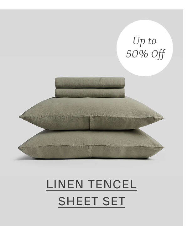 shop linen tencel sheet set