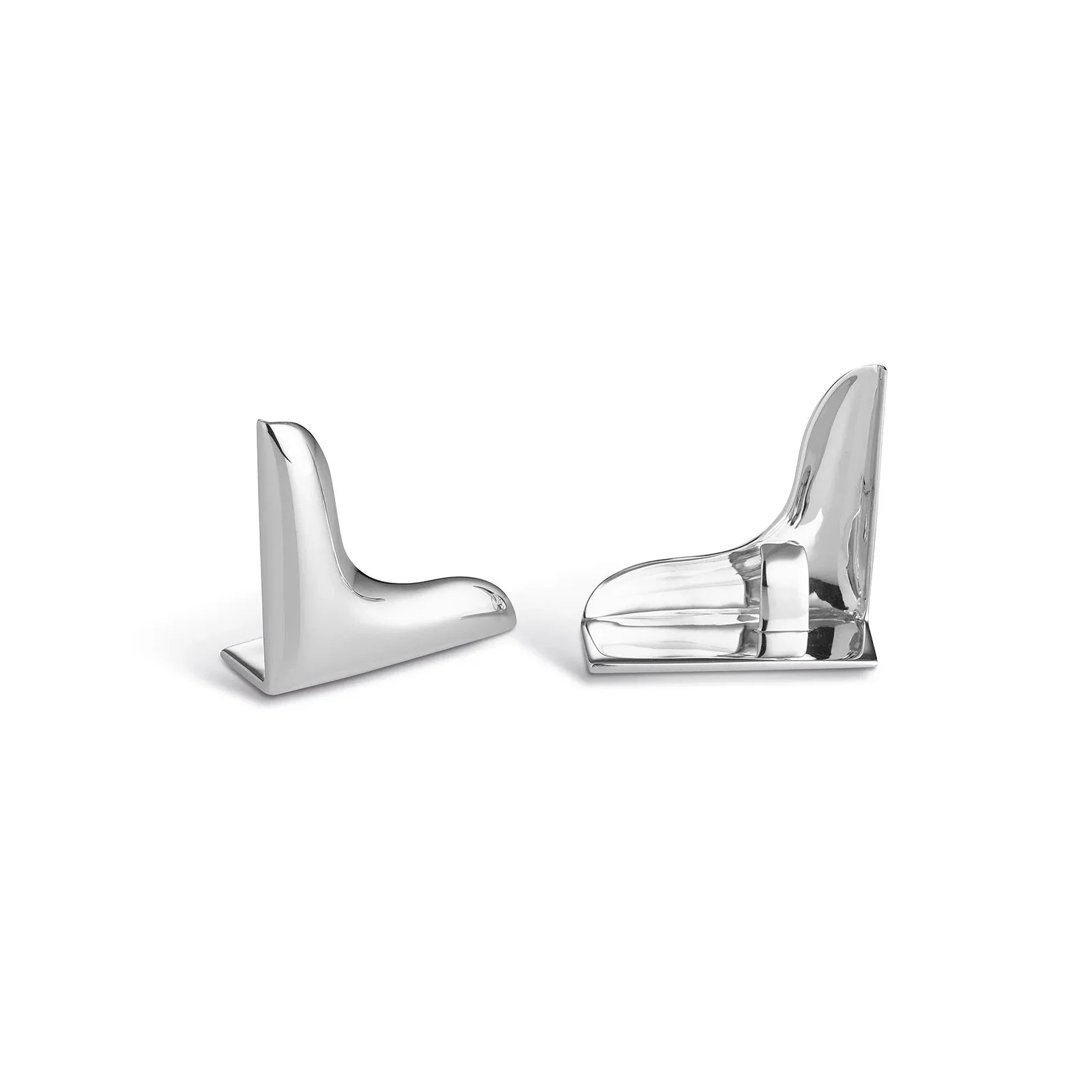 Image of CORNER PLACE CARD HOLDERS IN STERLING SILVER, SET OF 6