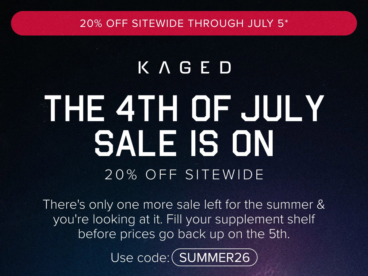 THE 4TH OF JULY SALE IS ON 20% OFF SITEWIDE