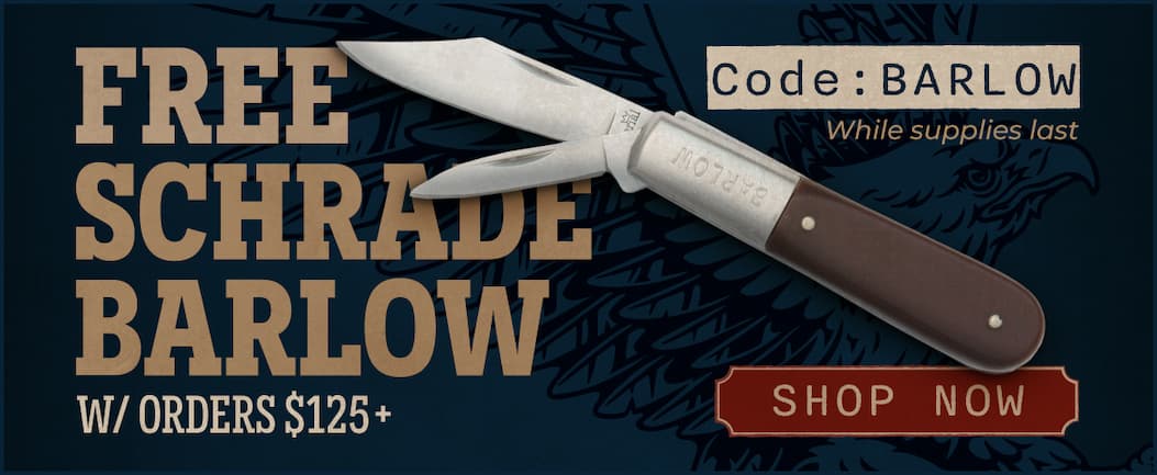 FREE Schrade Barlow With ORders $125+