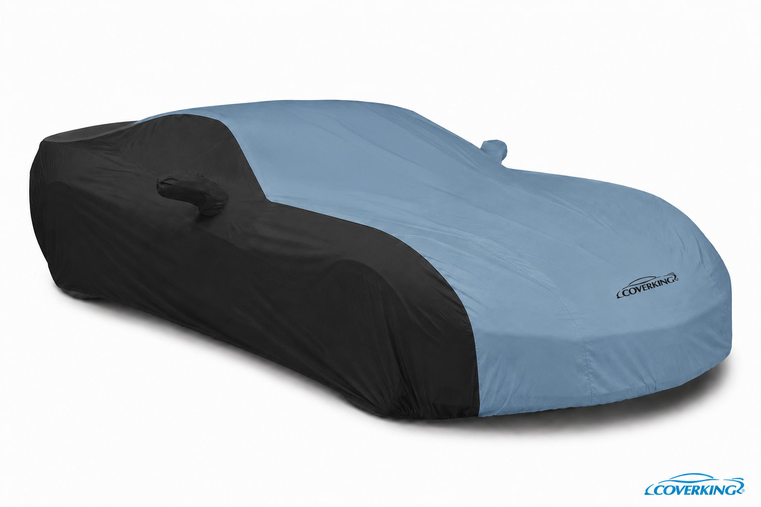 CUSTOM VEHICLE COVER STORMPROOF  2-TONE BLACK-BLUE CLASS 1