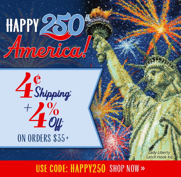 Happy 250th America! 4¢ Shipping* + 4% Off* On Orders $35+ Use Code: HAPPY250 - Shop Now