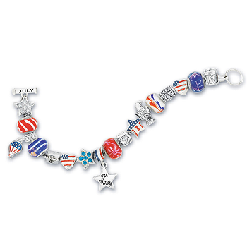 Stars and Stripes Charm Bracelet