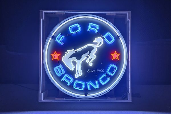 No-Reserve Ford Bronco Neon Sign