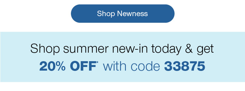 Shop new - 20% off with code 33875