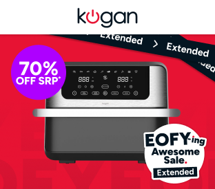 Kogan XXL 10L Digital Dual Zone Flex Drawer Air Fryer Product Image