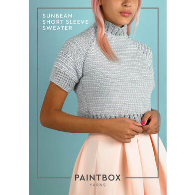FREE Sunbeam Short Sleeve Jumper Paintbox Yarns Cotton Aran