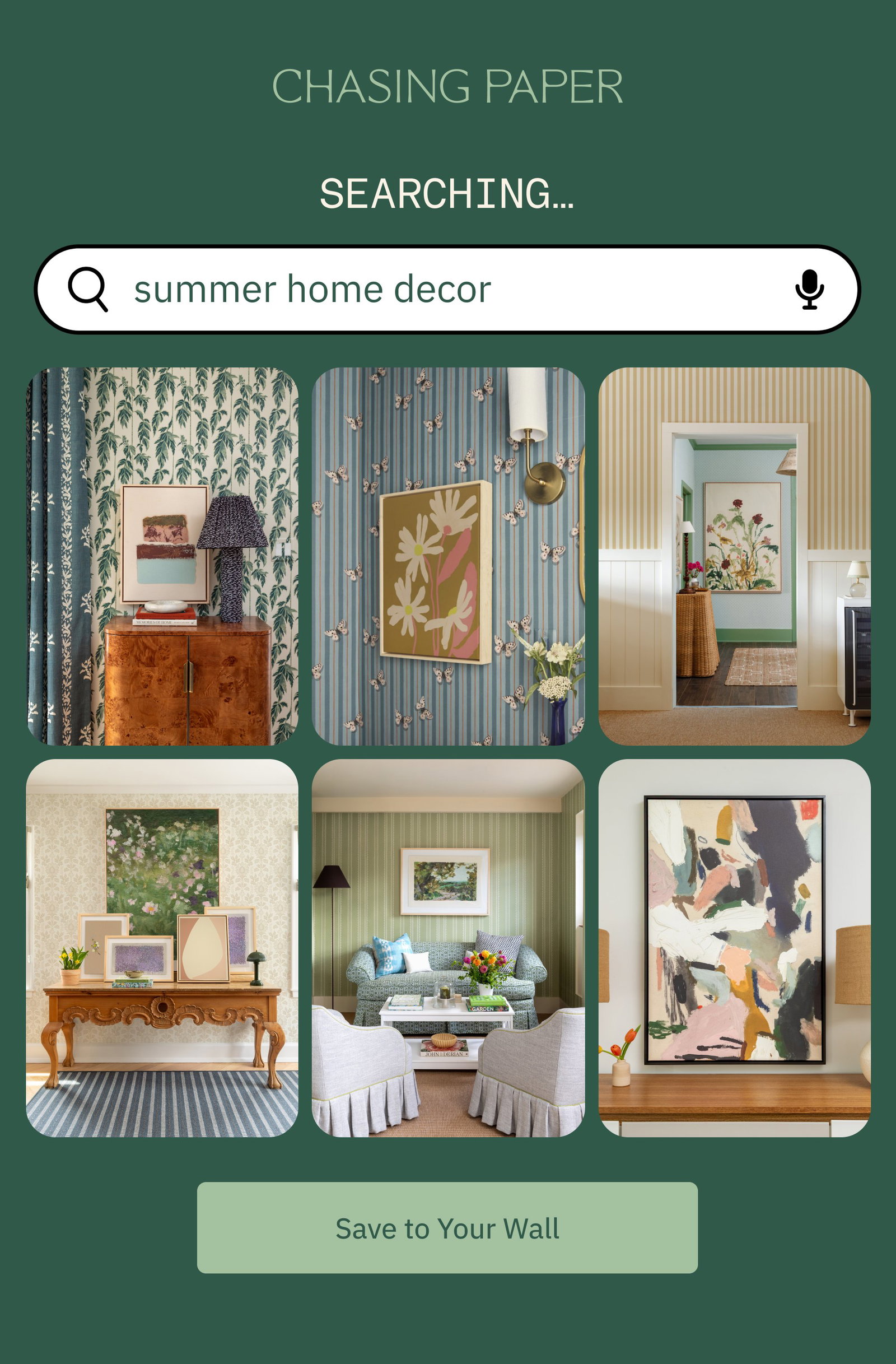 summer home decor SEARCHING… Save to Your Wall