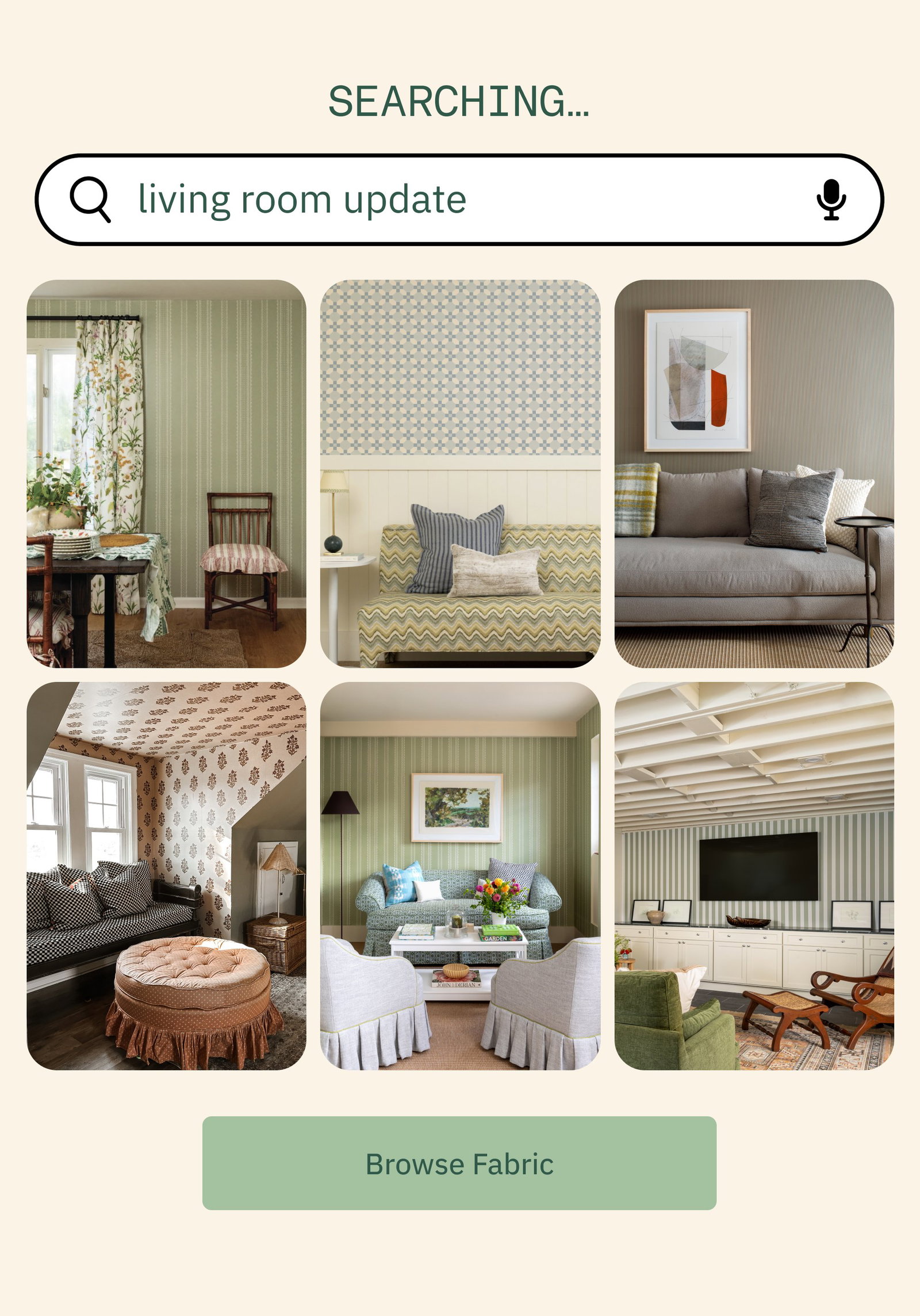 SEARCHING… living room update Browse Fabric