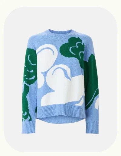 Floral Knitted Pullover