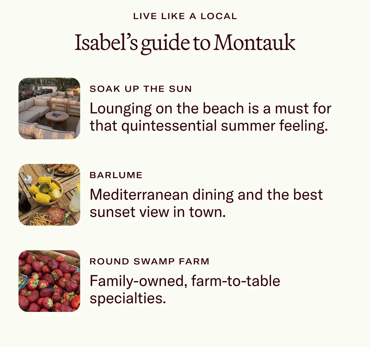Isabel’s guide to Montauk