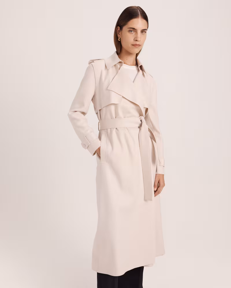 Karla Wool Longline Trench Coat