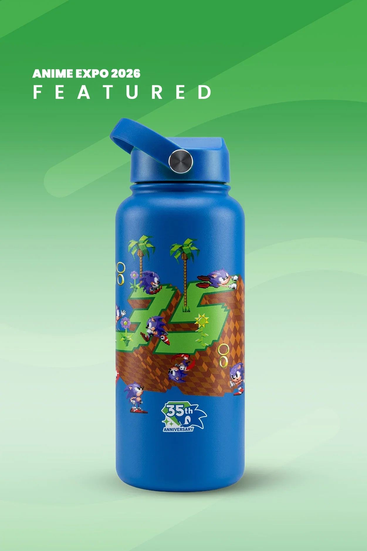 Image of Sonic the Hedgehog: 35th Anniversary Water Bottle