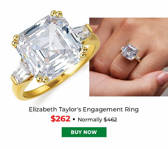 Elizabeth Taylors Ring Gold Clad