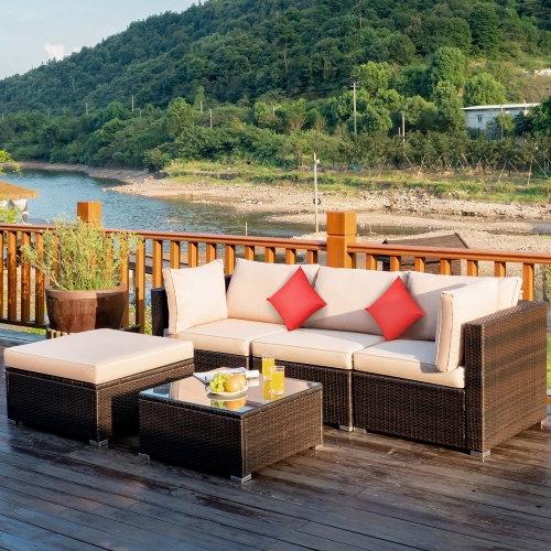 Costway 5PCS Outdoor...
