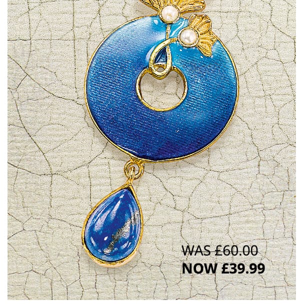 30264 Ginkgo Lapis & Enamel Pendant £60.00 £39.99