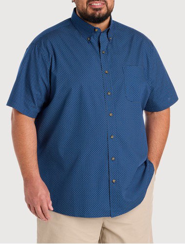 Easy-Care Micro Print Sport Shirt