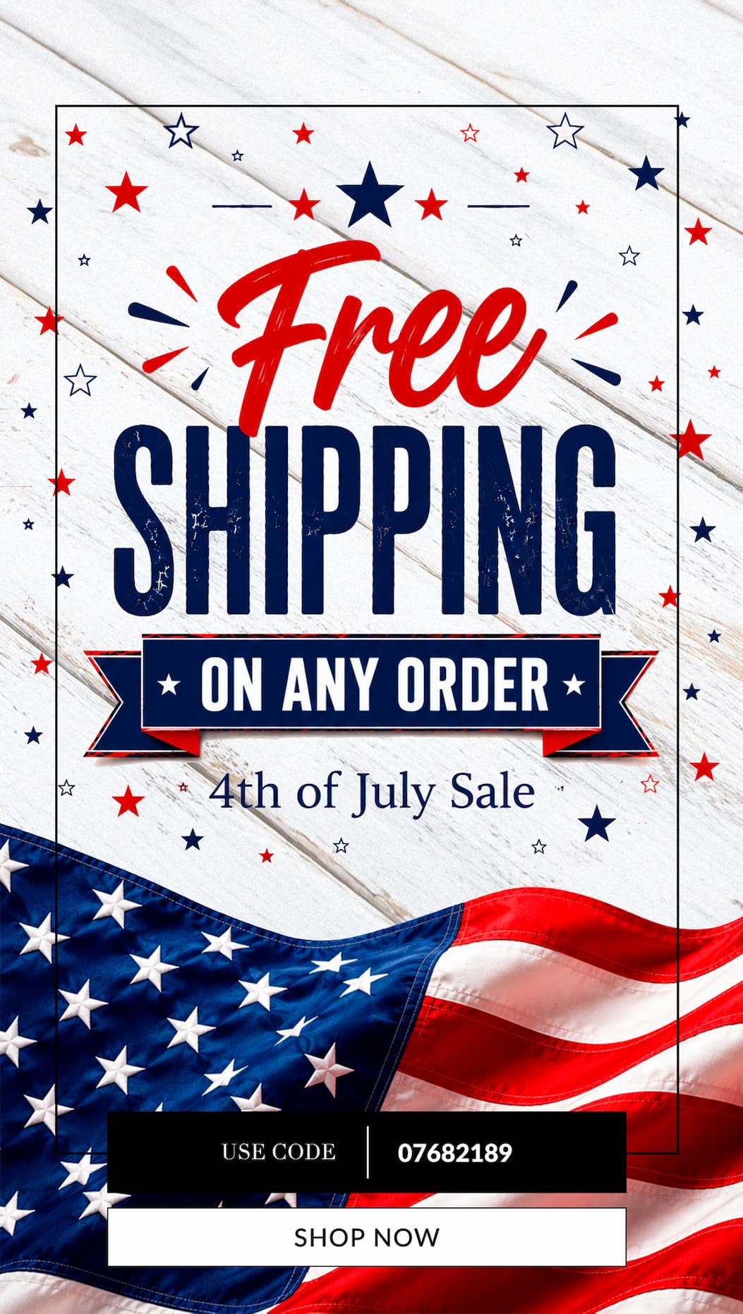 Free shipping on any order