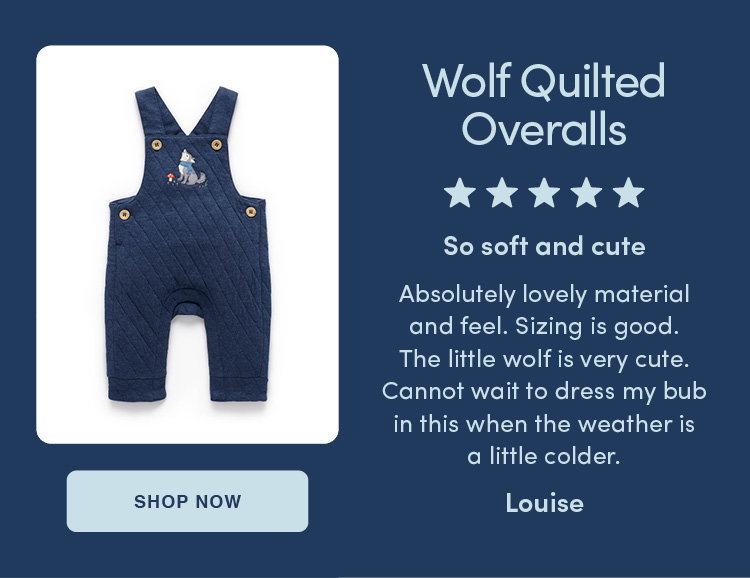 Wolf Quilted Overalls